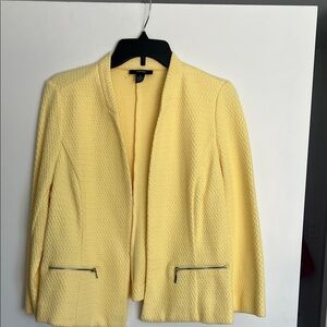 Alfani Sunny Yellow Textured Blazer